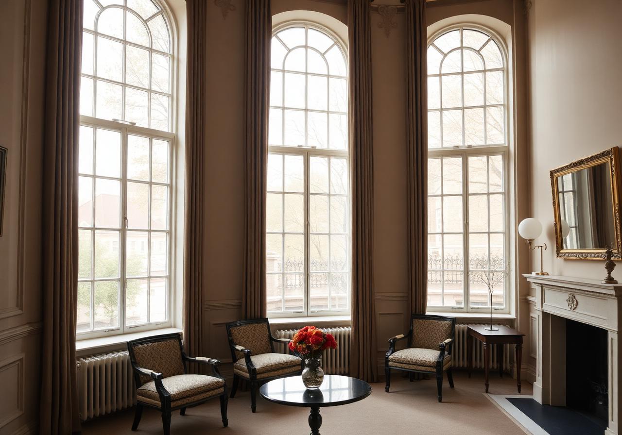 A quiet, elegant period interior
